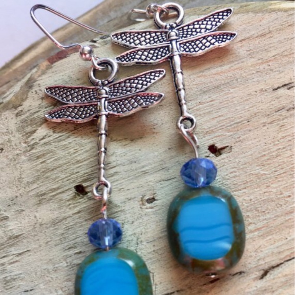 Boho Dragonfly Earrings